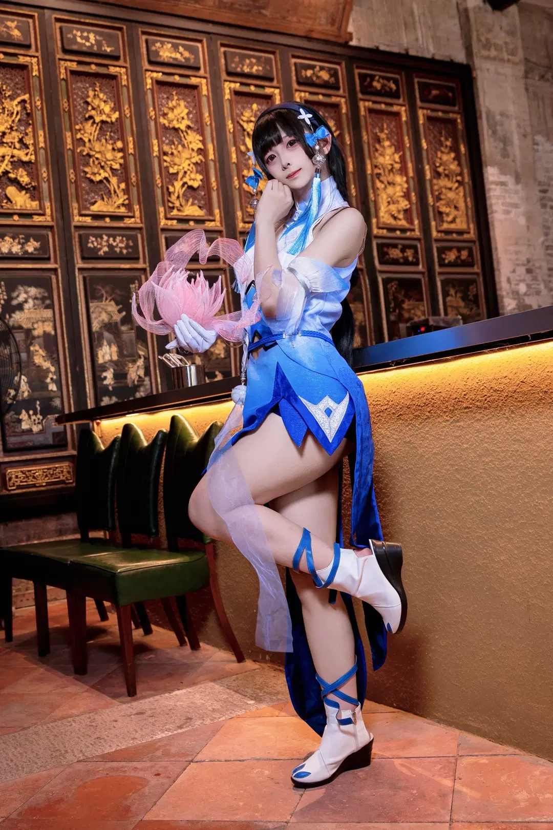 Honor of Kings, Xishi cosplay, Diejiao encounter, ACGN parade, Foshan Nanhai