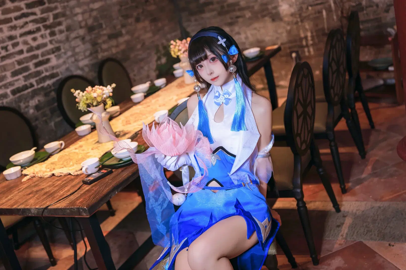 [Xishi cosplay] A Blue-and-White Diejiao Encounter in the Water Town by Kirito君 - Image 6