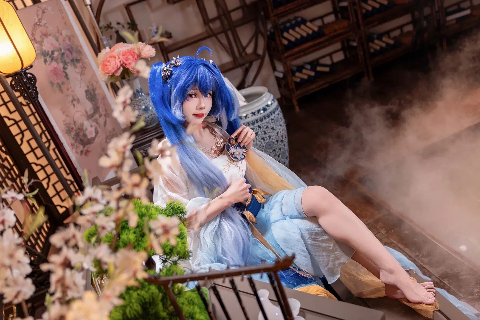 [Iuno cosplay] Wuthering Waves × Yongqingfang Collaboration: A Flowing Blue Silhouette Like Water by Kirito君 - Image 2