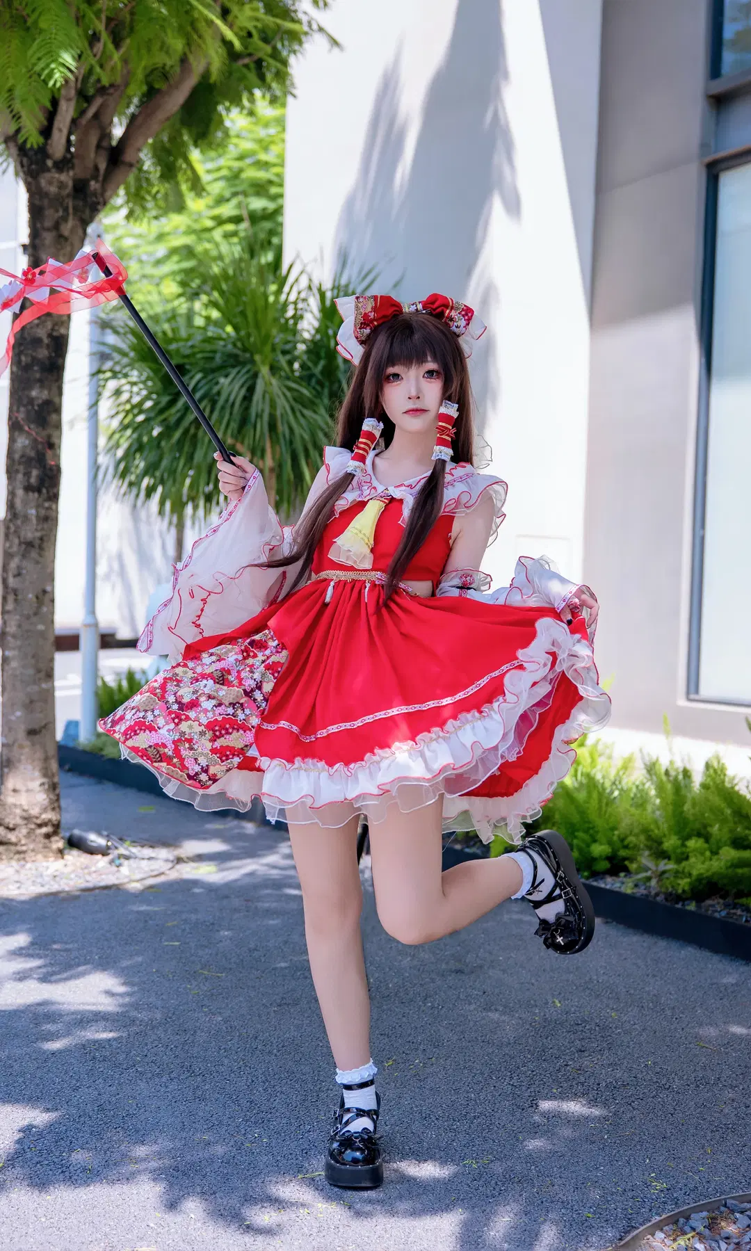 【博丽灵梦cos】静谧夏日里的红白巫女，东方project正片分享 - Kirito君 - 第5张