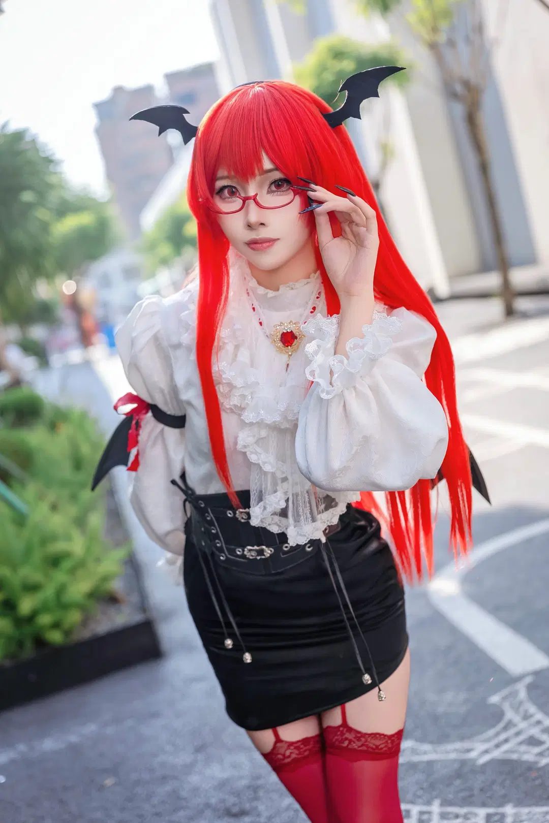 【小悪魔コスプレ】東方Project、深紅のページが開かれる時 - Kirito君 - 3枚目