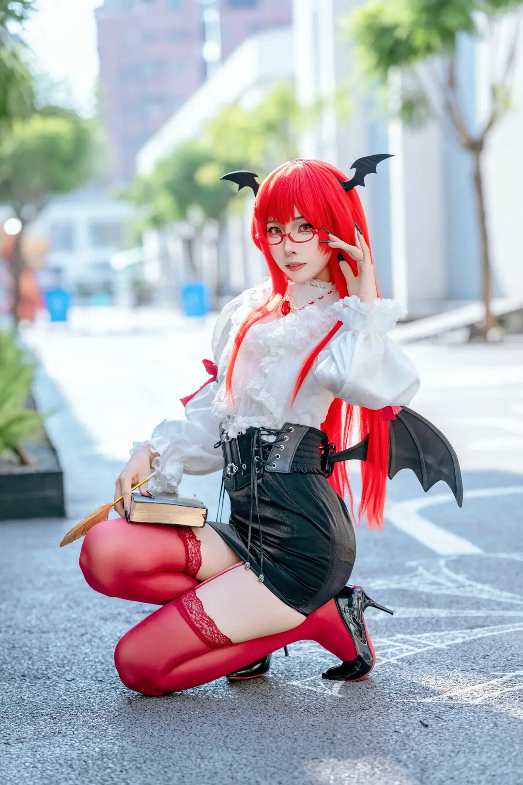 【小悪魔コスプレ】東方Project、深紅のページが開かれる時 - Kirito君 - 5枚目