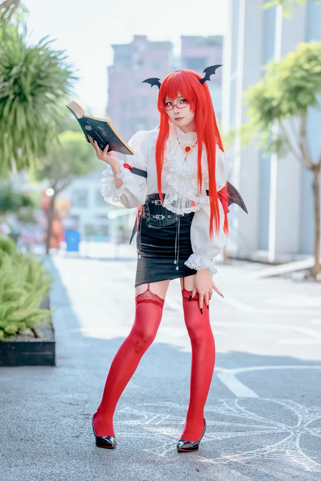 【小悪魔コスプレ】東方Project、深紅のページが開かれる時 - Kirito君 - 6枚目