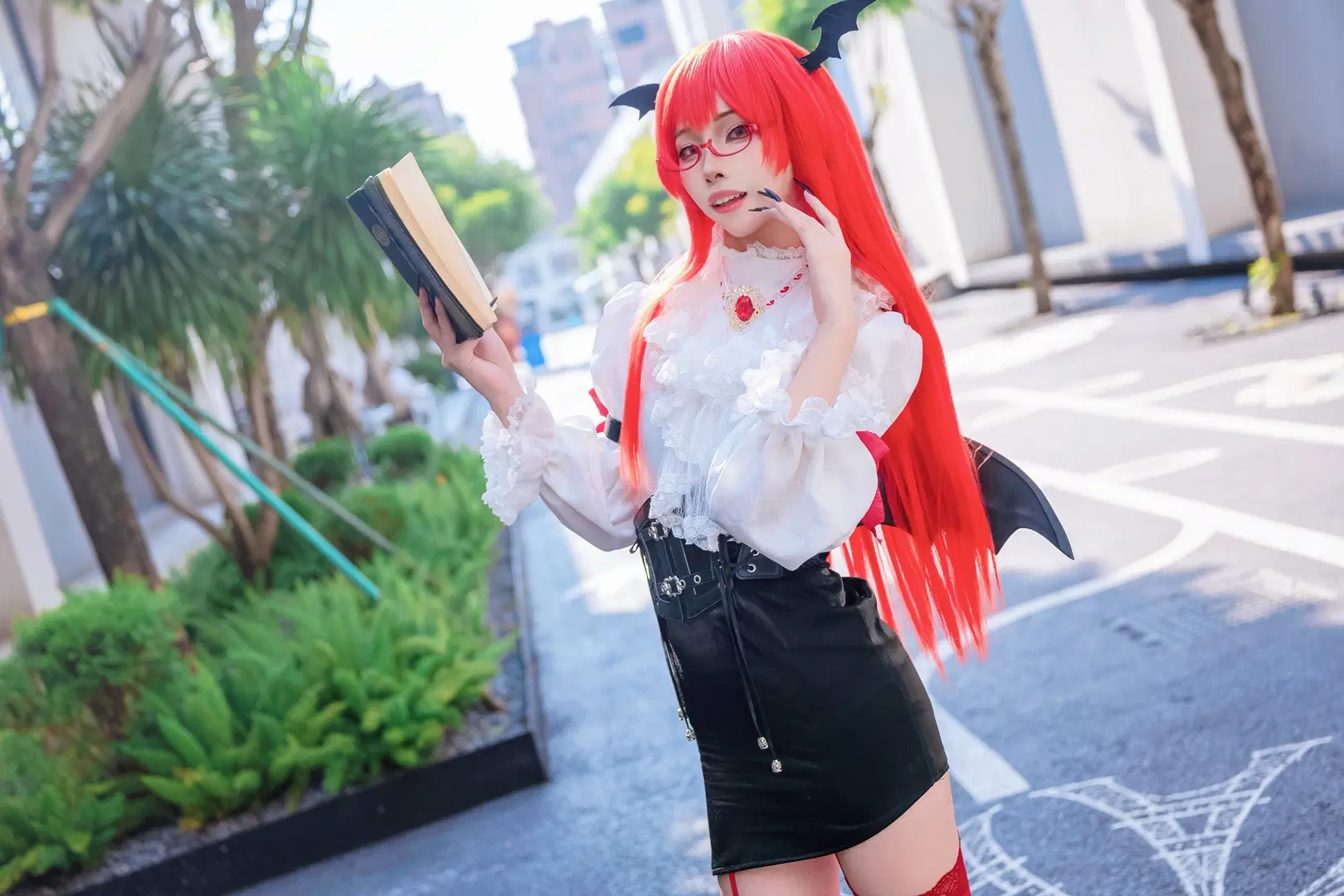 【小悪魔コスプレ】東方Project、深紅のページが開かれる時 - Kirito君 - 7枚目