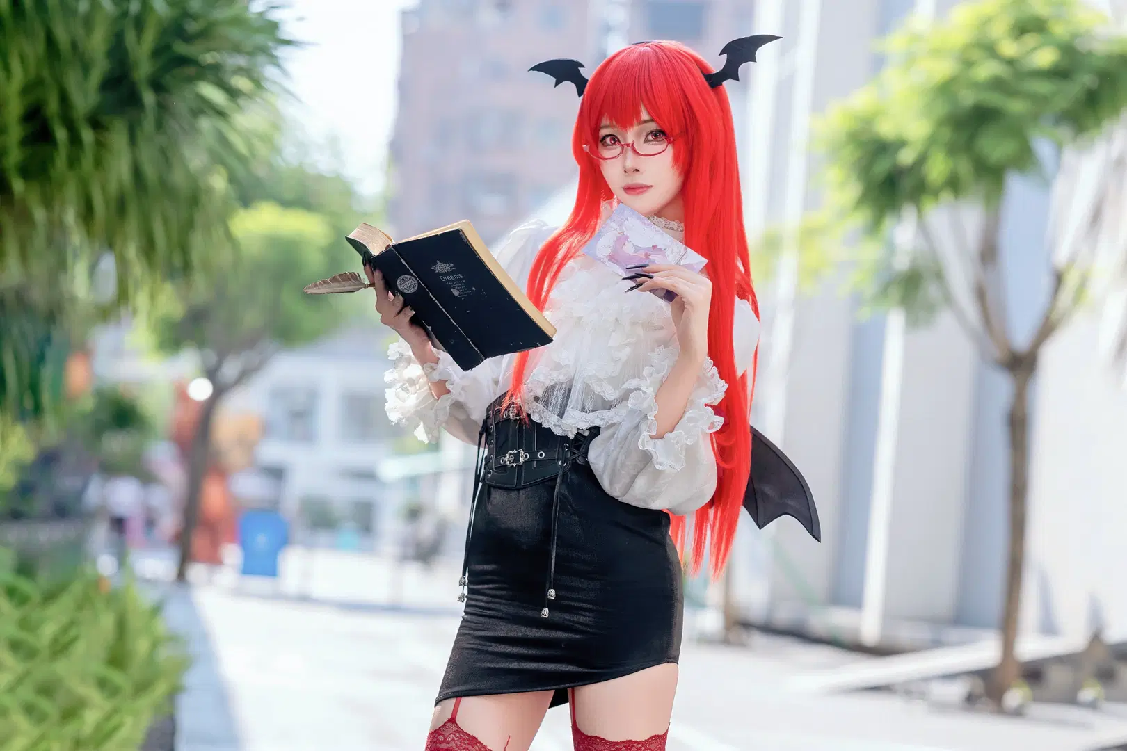 【小悪魔コスプレ】東方Project、深紅のページが開かれる時 - Kirito君 - 8枚目