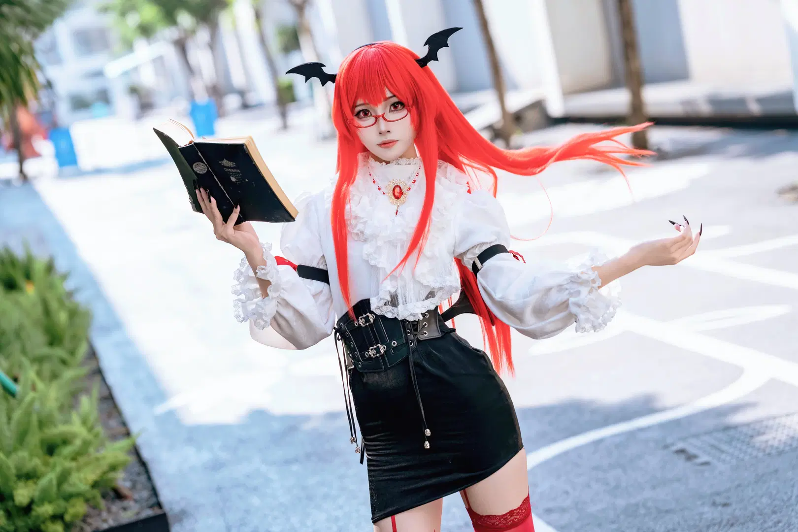 【小悪魔コスプレ】東方Project、深紅のページが開かれる時 - Kirito君 - 9枚目