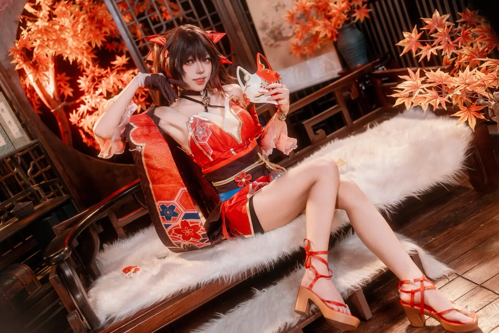 cosplay, 崩坏星穹铁道, 花火cos, 古风, 肯高滤镜