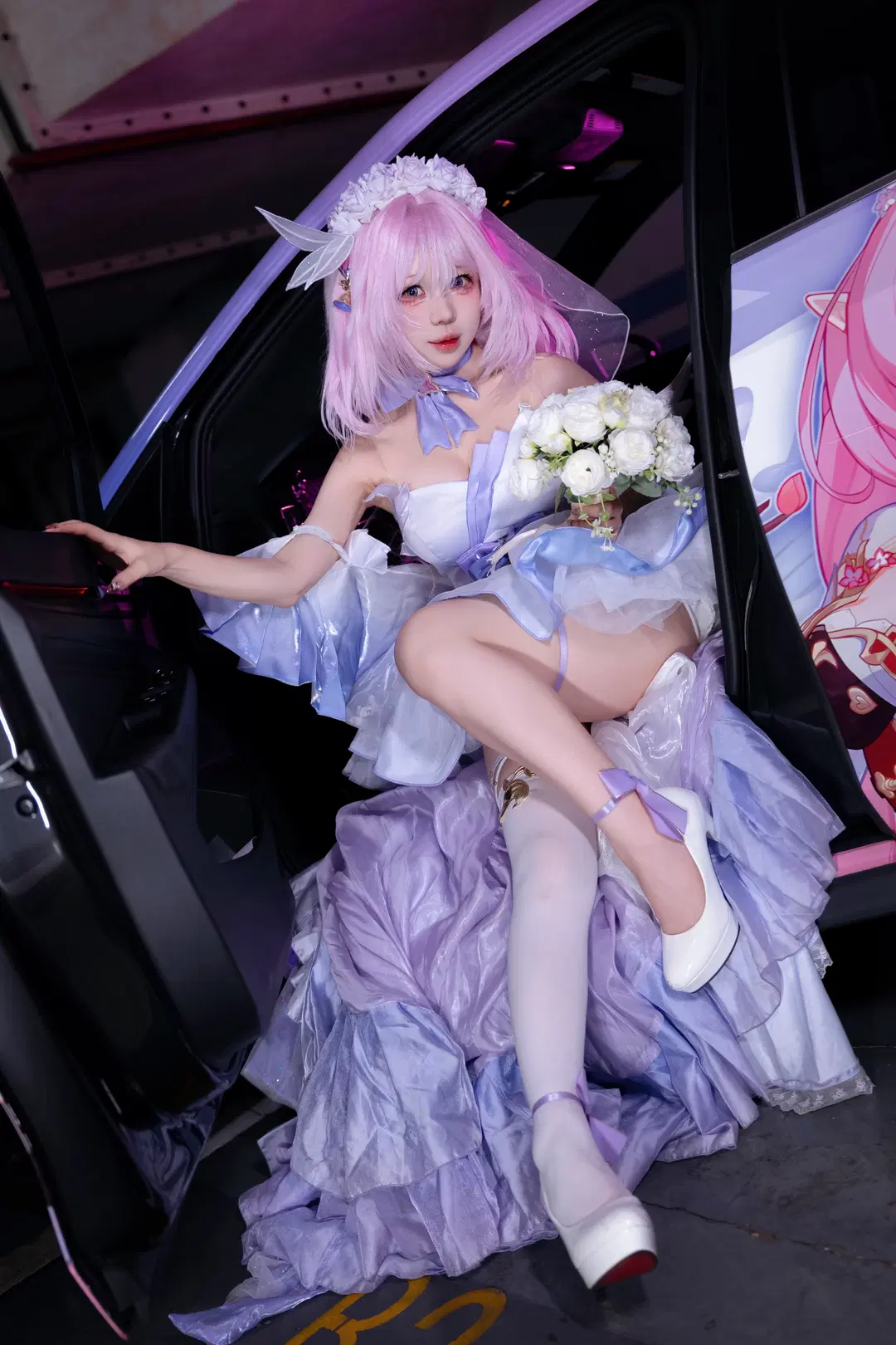 【爱莉希雅cos】粉色花嫁，梦幻之夜的拍摄记录 - Kirito君 - 第4张