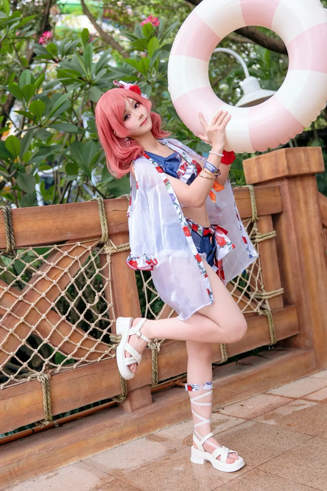cosplay, Swimsuit, Love Live!, Maki Nishikino cosplay, Summer