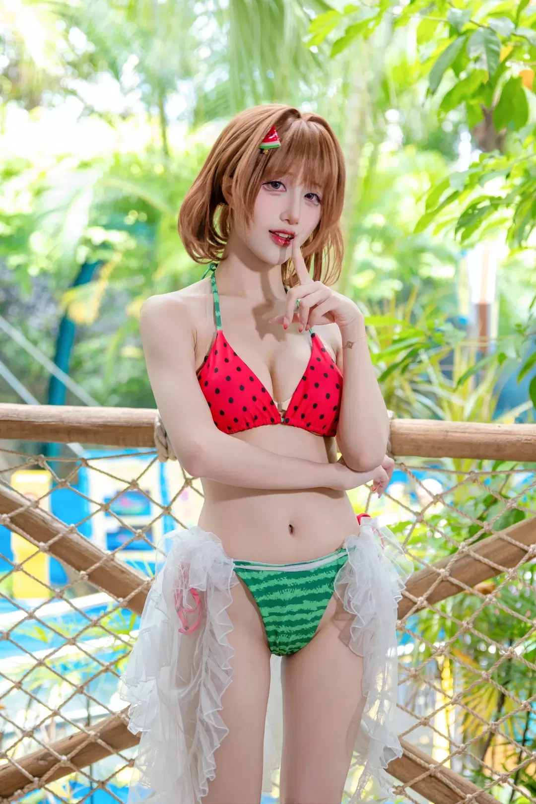 Chilled Summer Watermelon: This Swimsuit Cosplay Set Was Truly Soaked in Water by Kirito君 - Image 2