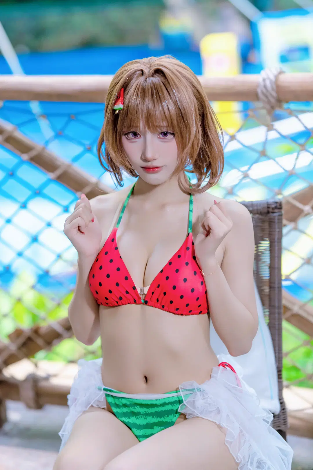 Chilled Summer Watermelon: This Swimsuit Cosplay Set Was Truly Soaked in Water by Kirito君 - Image 4