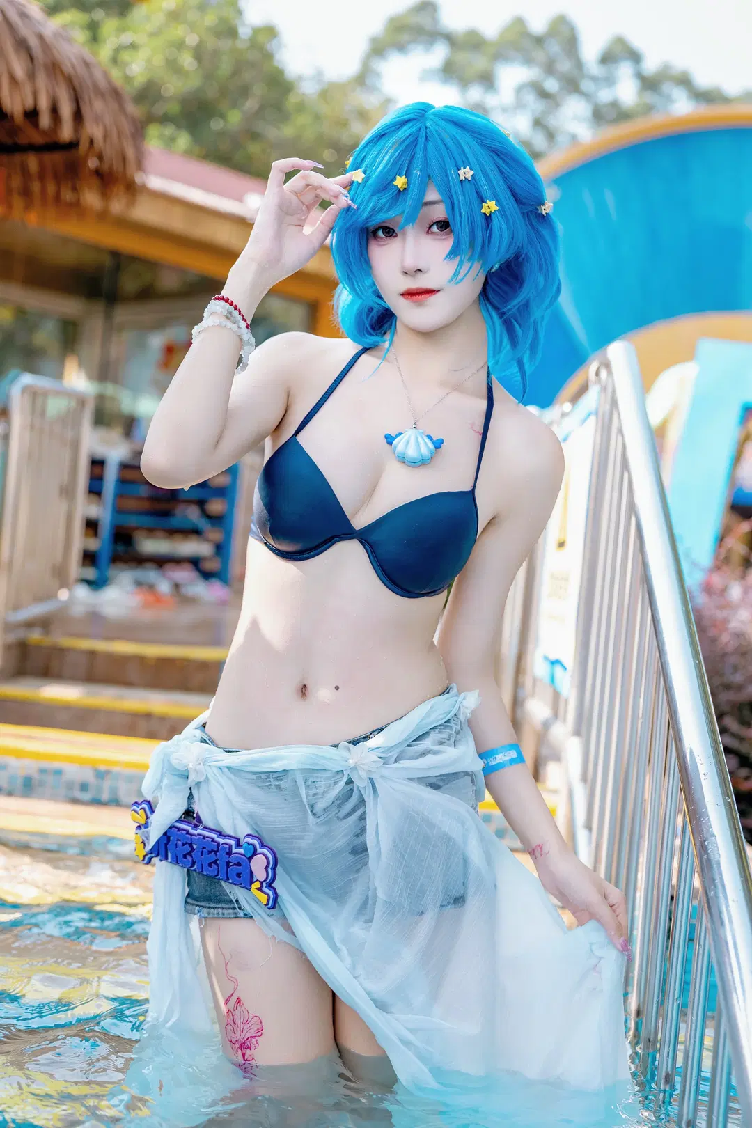 cosplay, 长隆水上乐园, 夏日泳装, 宝生波音cos, 唱K小鱼仙