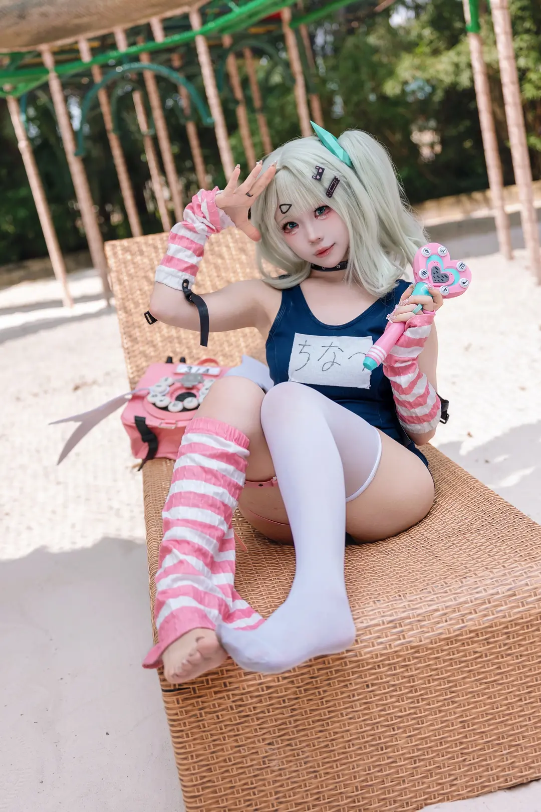 绝区零, 二次元cosplay, 妄想天使, 白丝, 千夏cos - 第2张