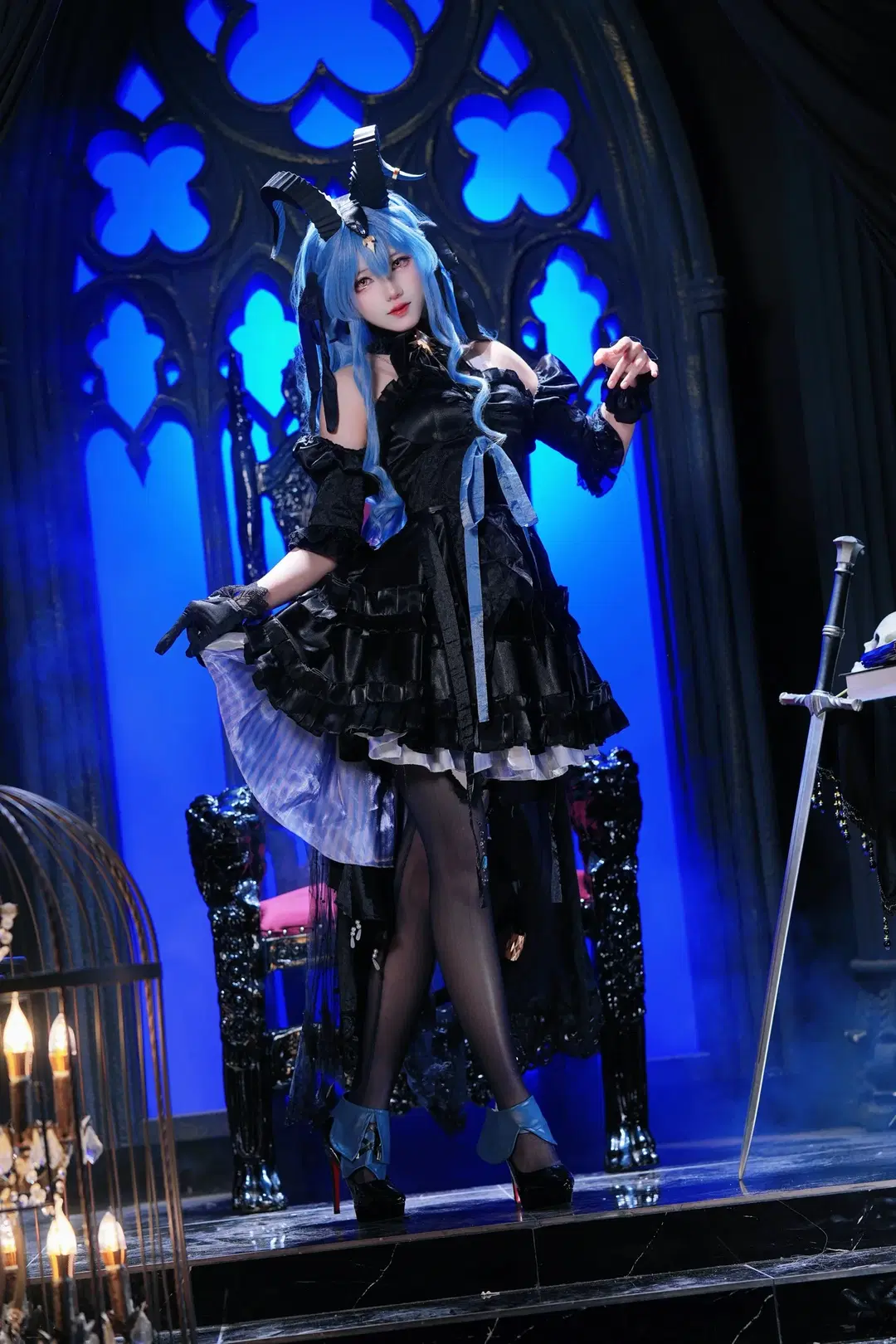 [Red-Black Gothic Lolita Cosplay] My Favorite Photo Set Before Heading to Guangzhou CICF by Kirito君 - Image 7