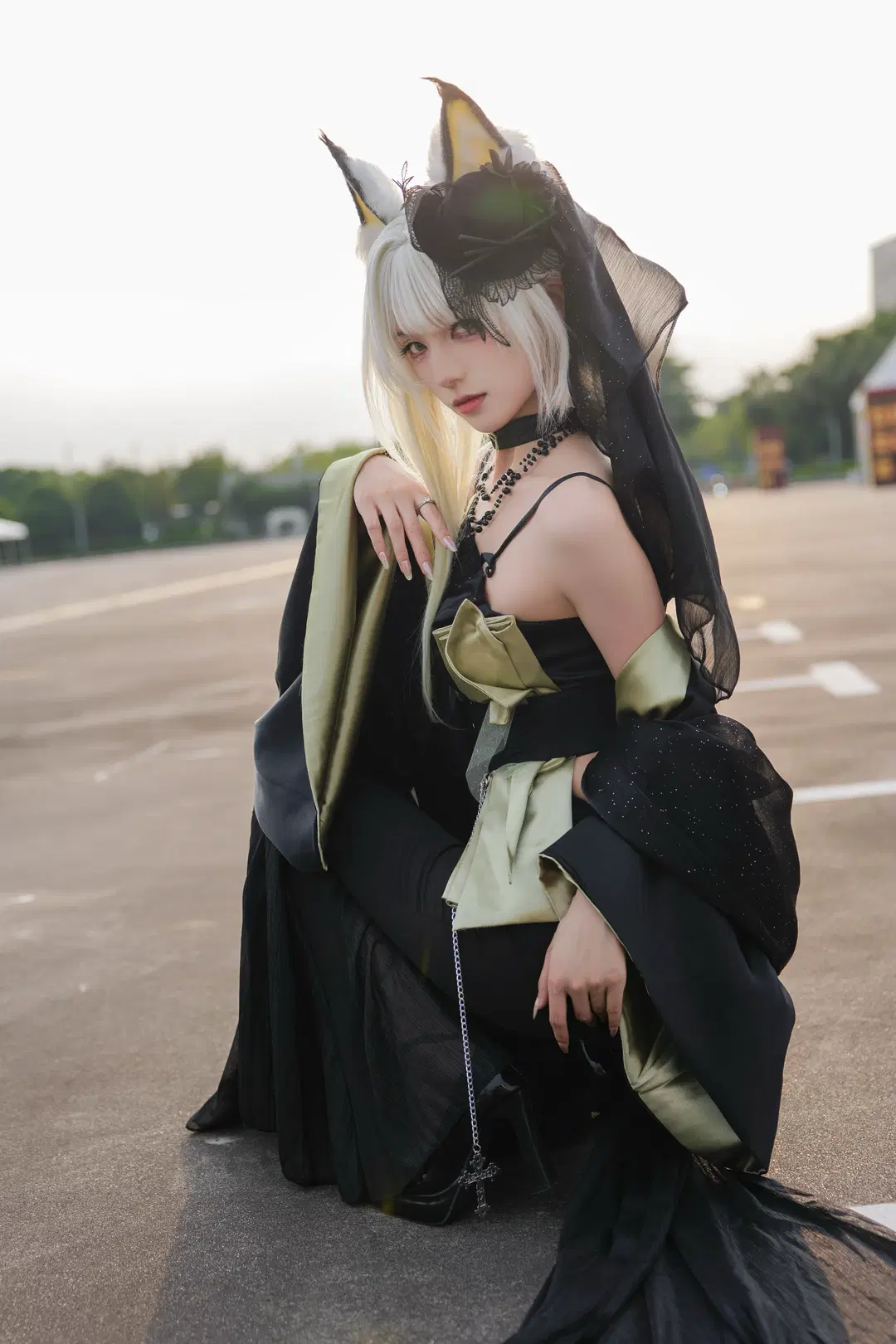 【ケルシー コスプレ】アークナイツ、黒いヴェールと光影の邂逅 - Kirito君 - 2枚目