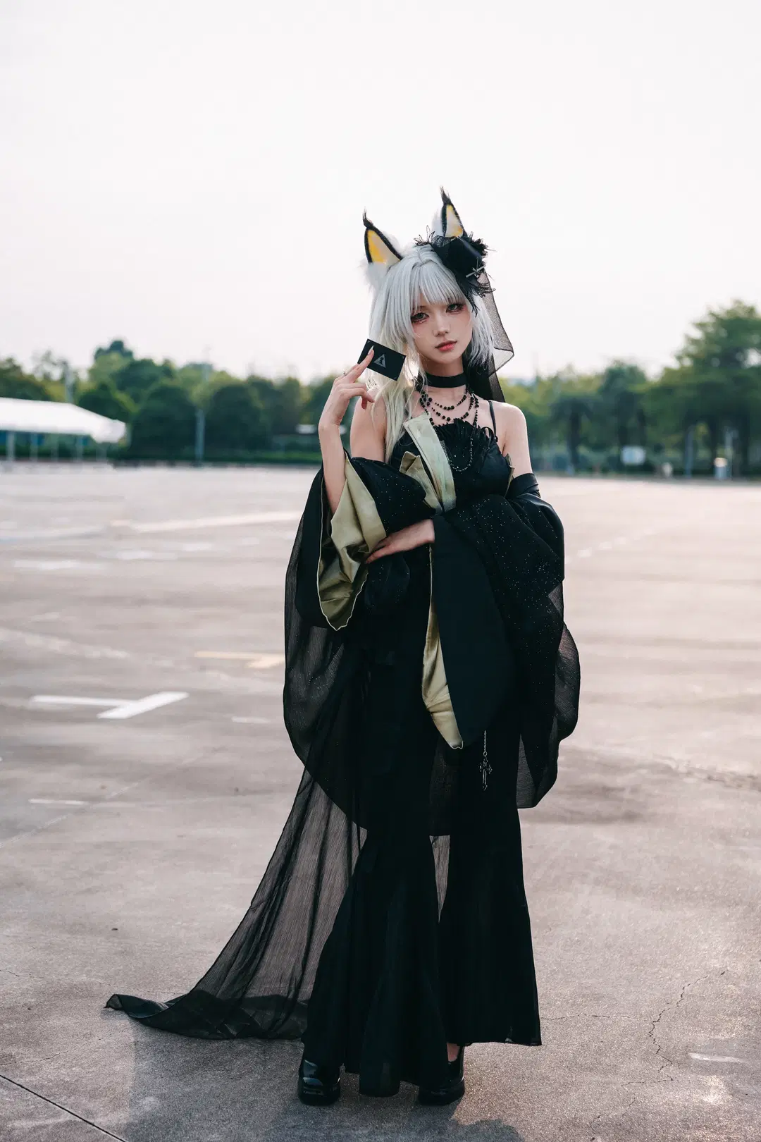 【ケルシー コスプレ】アークナイツ、黒いヴェールと光影の邂逅 - Kirito君 - 5枚目