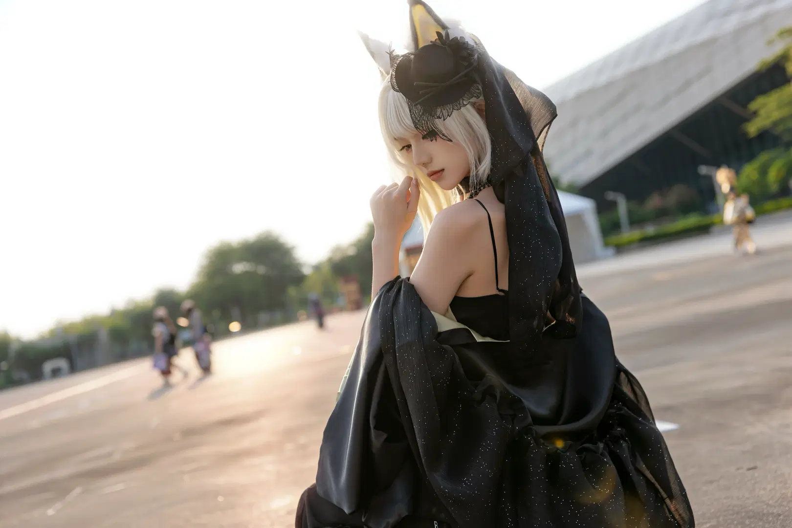 【ケルシー コスプレ】アークナイツ、黒いヴェールと光影の邂逅 - Kirito君 - 7枚目