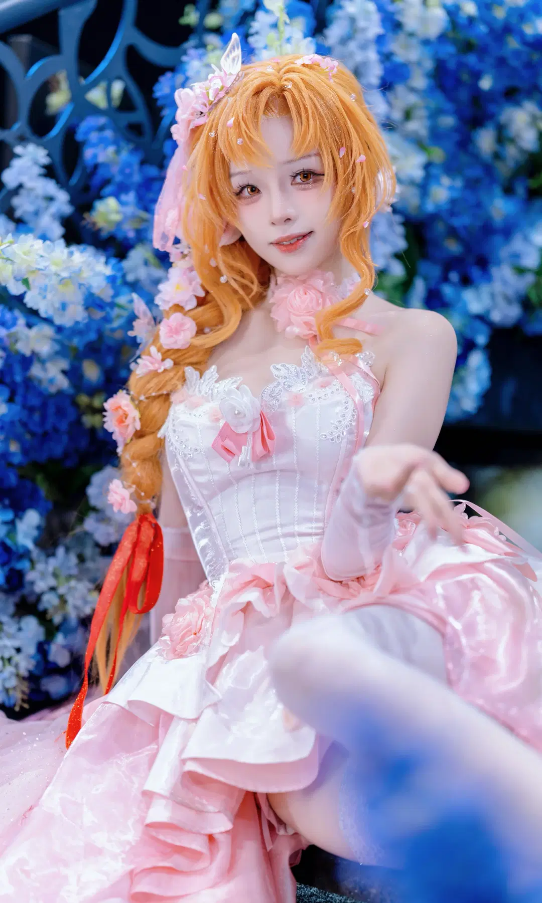 【亚丝娜cos】粉色花嫁，还原刀剑神域的浪漫 - Kirito君 - 第2张