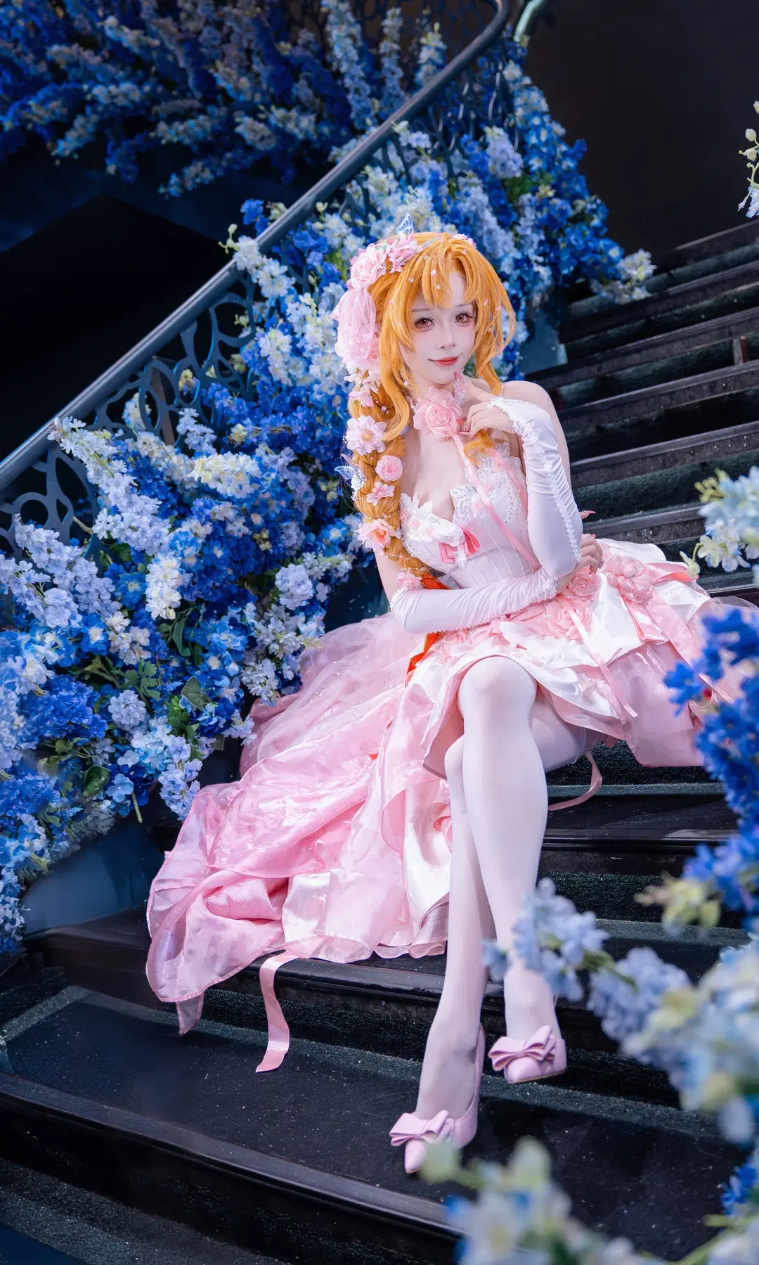 【亚丝娜cos】粉色花嫁，还原刀剑神域的浪漫 - Kirito君 - 第5张