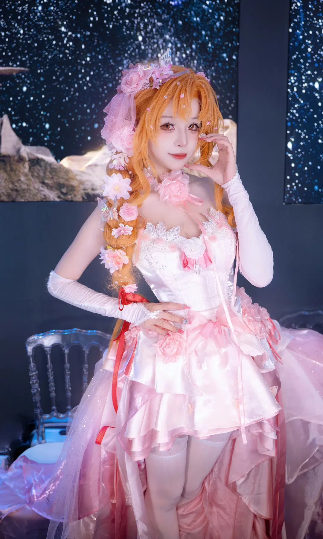 【亚丝娜cos】粉色花嫁，还原刀剑神域的浪漫 - Kirito君 - 第6张