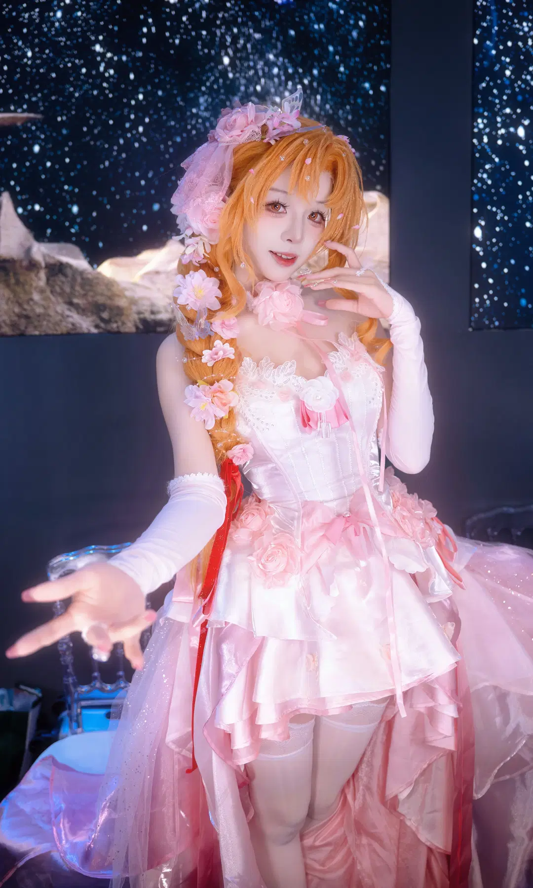 【亚丝娜cos】粉色花嫁，还原刀剑神域的浪漫 - Kirito君 - 第7张