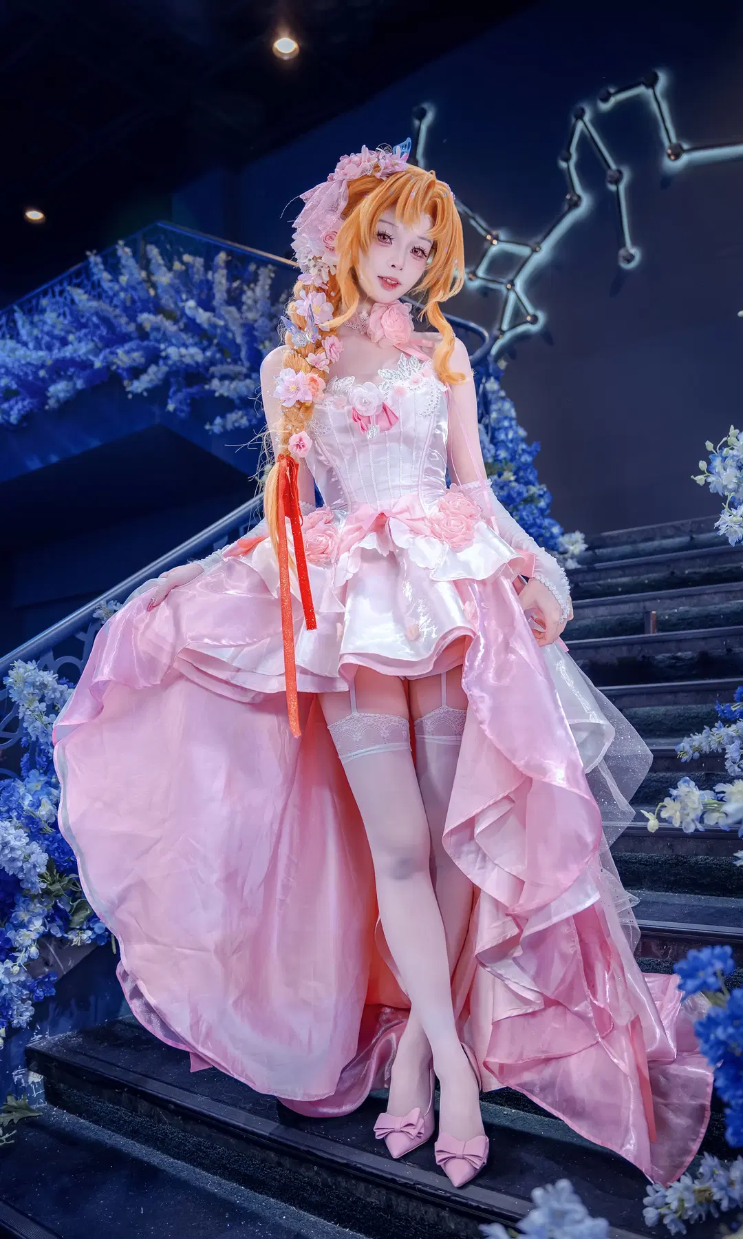 【亚丝娜cos】粉色花嫁，还原刀剑神域的浪漫 - Kirito君 - 第9张