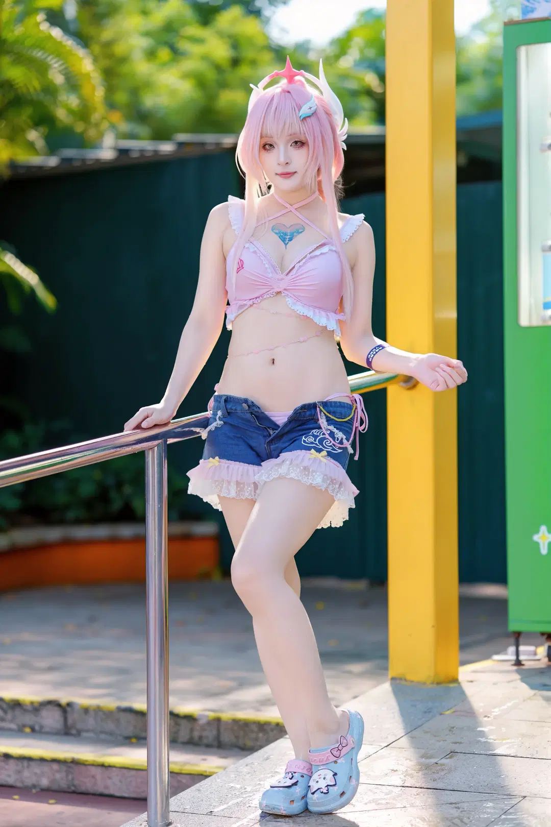 鸣潮, 爱弥斯cos, 泳装cos, 夏日玩水, 小奠cos