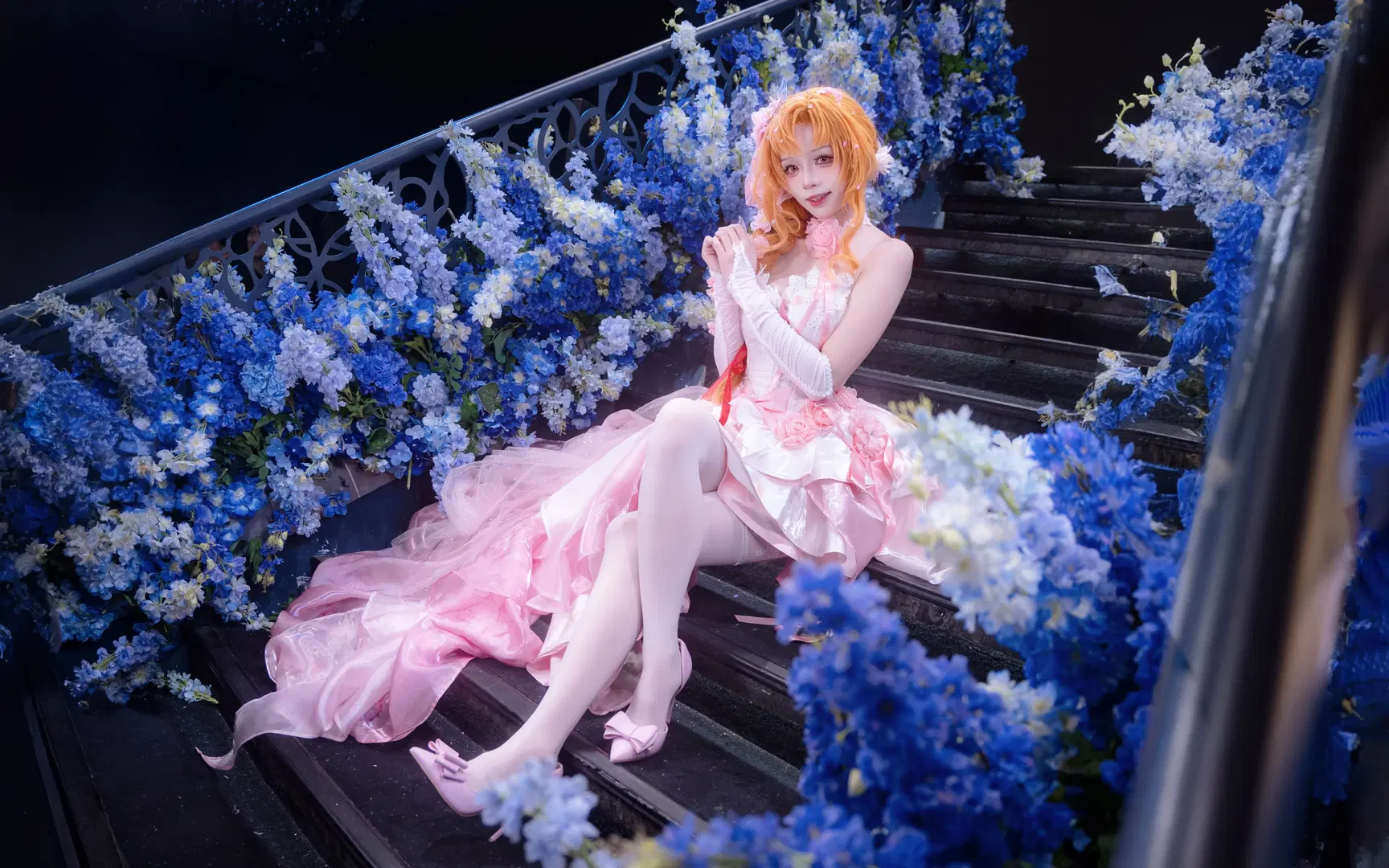 二次元, 漫展返图, 亚丝娜cos, 花嫁cos, 白丝