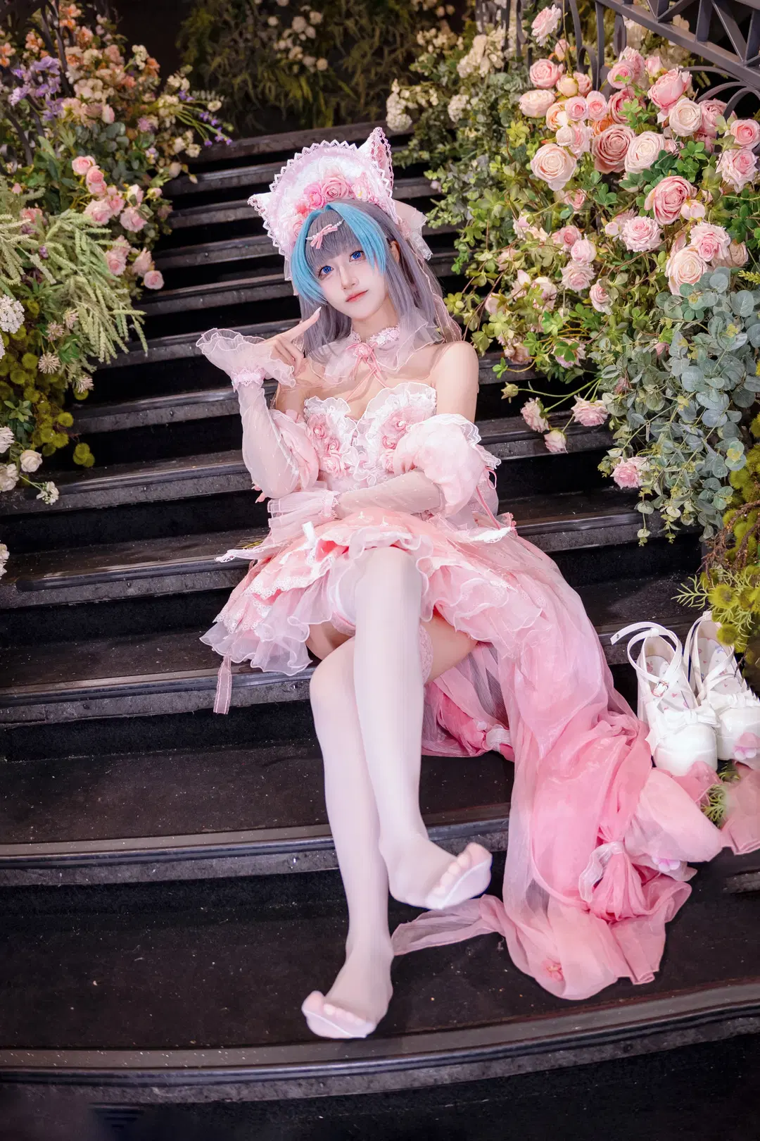 【チェシャー コスプレ】アズールレーン ピンクの花嫁スタイリング撮影記録 - Kirito君 - 4枚目