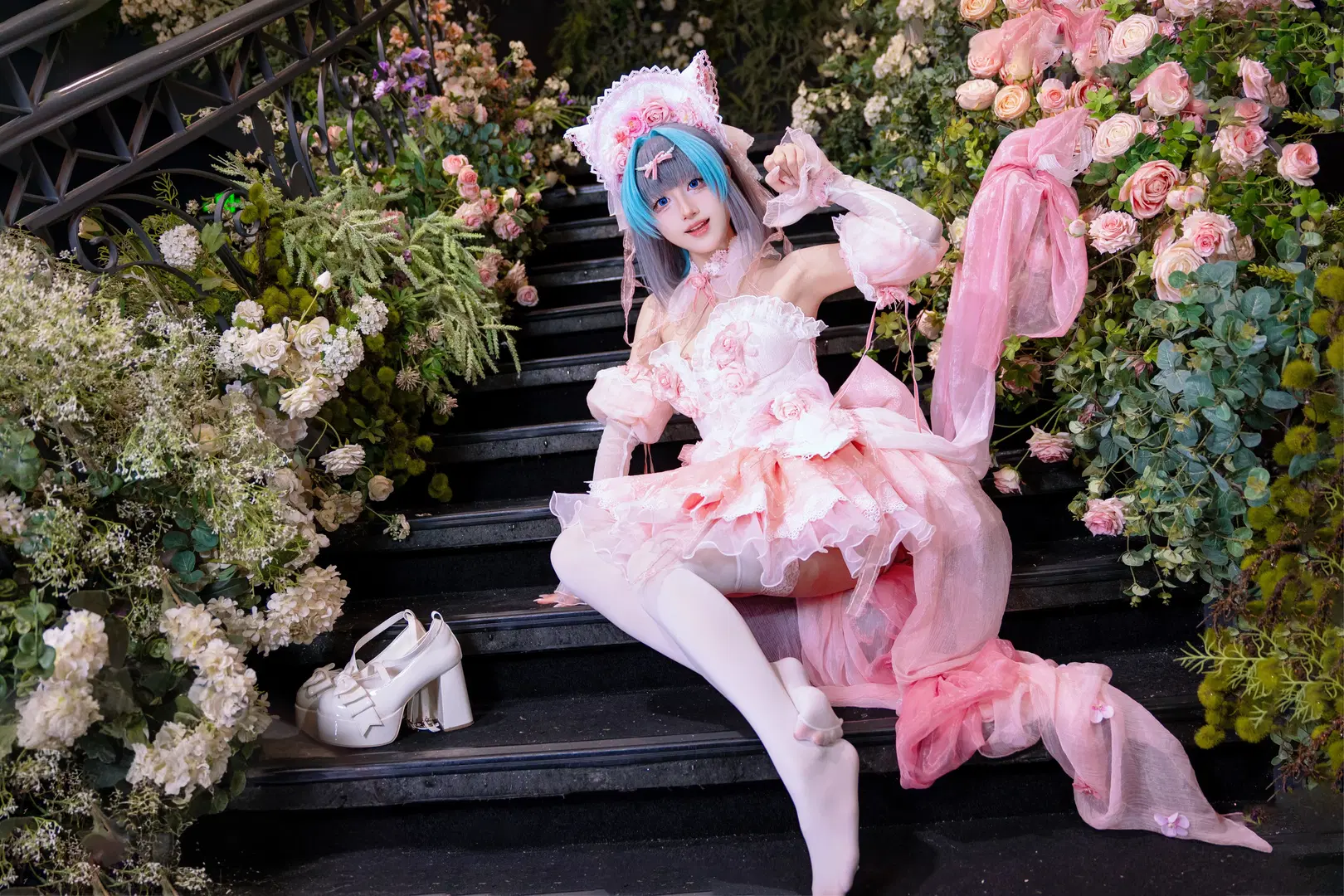 【チェシャー コスプレ】アズールレーン ピンクの花嫁スタイリング撮影記録 - Kirito君 - 7枚目