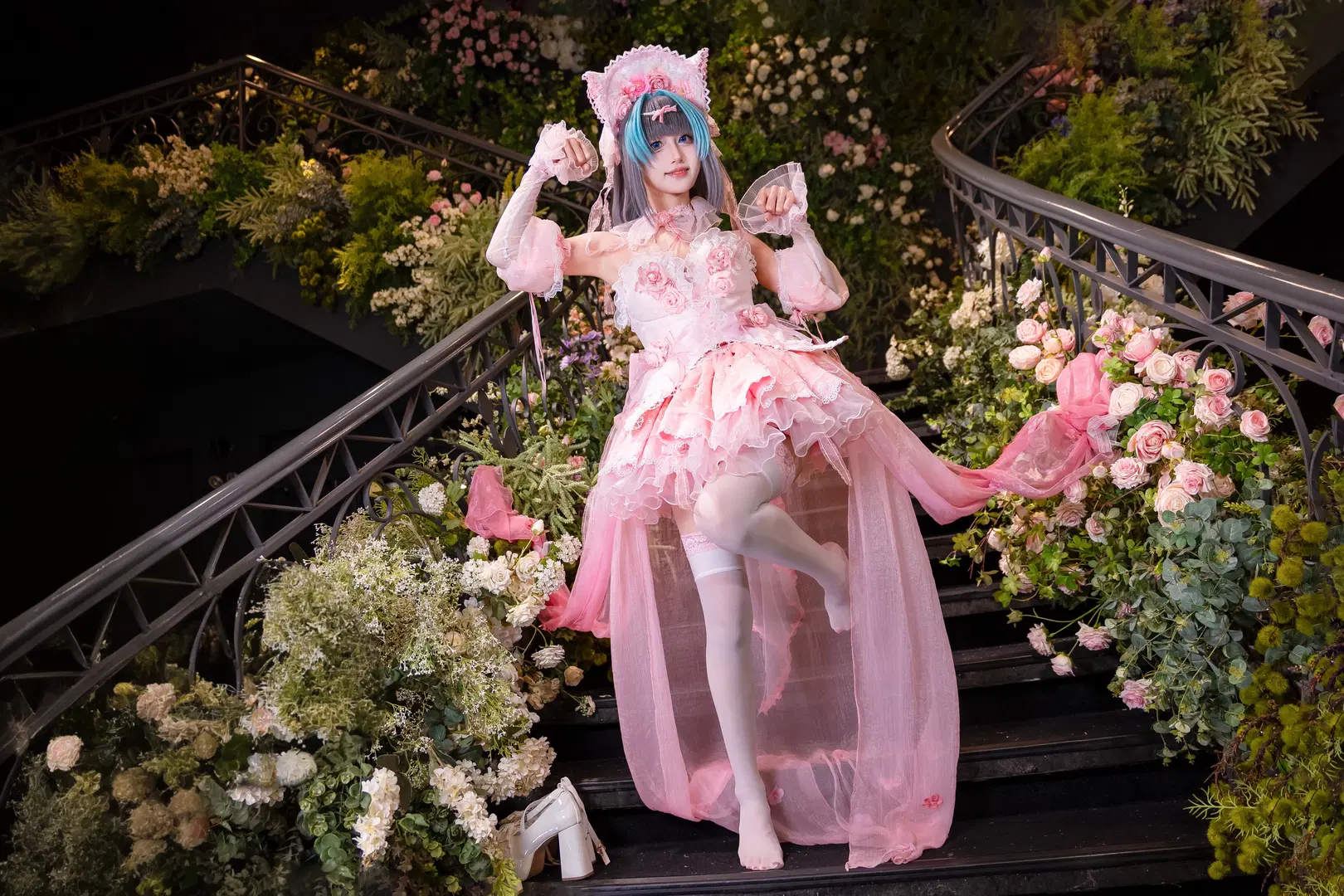 【チェシャー コスプレ】アズールレーン ピンクの花嫁スタイリング撮影記録 - Kirito君 - 8枚目