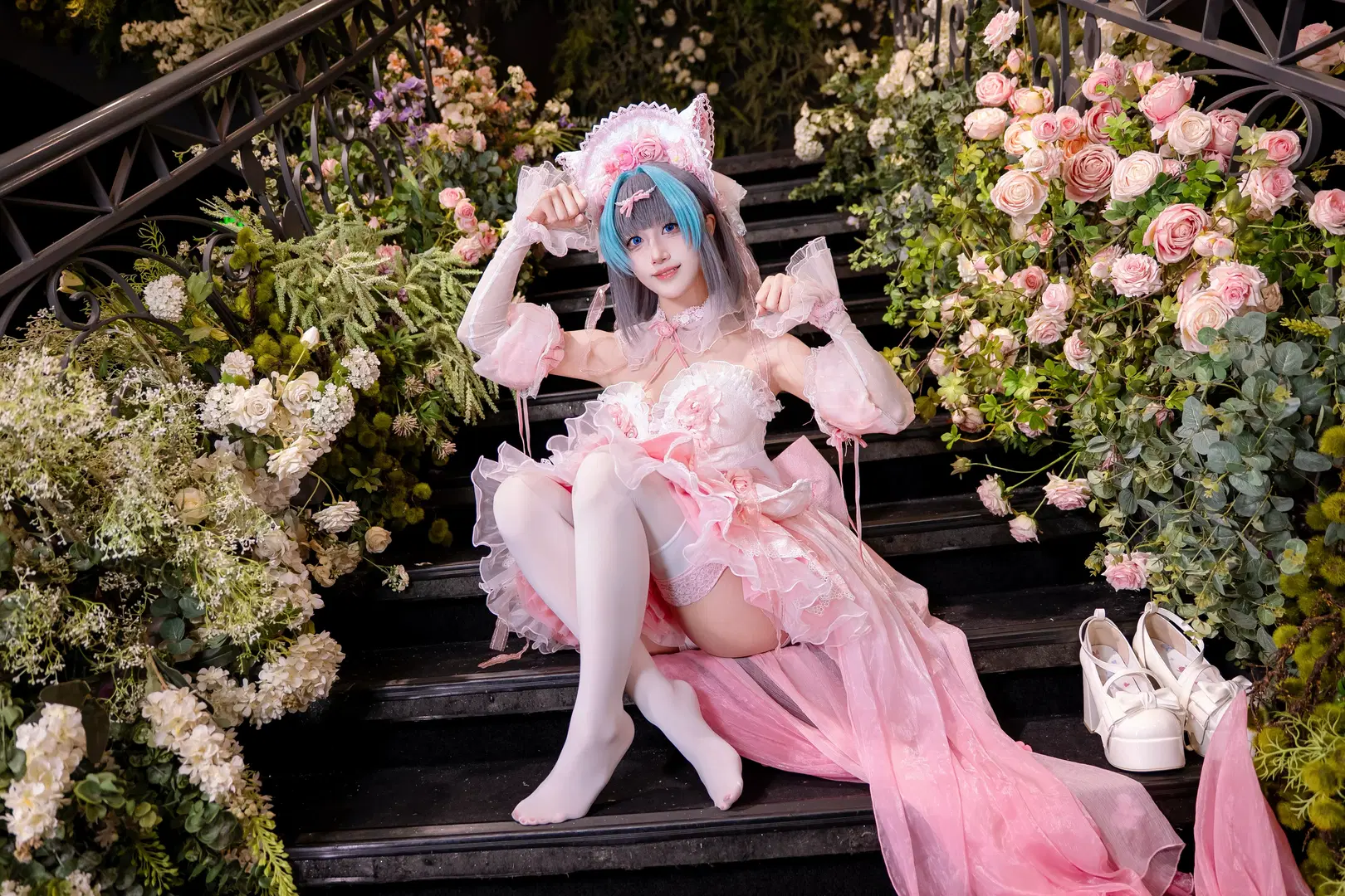 【チェシャー コスプレ】アズールレーン ピンクの花嫁スタイリング撮影記録 - Kirito君 - 9枚目