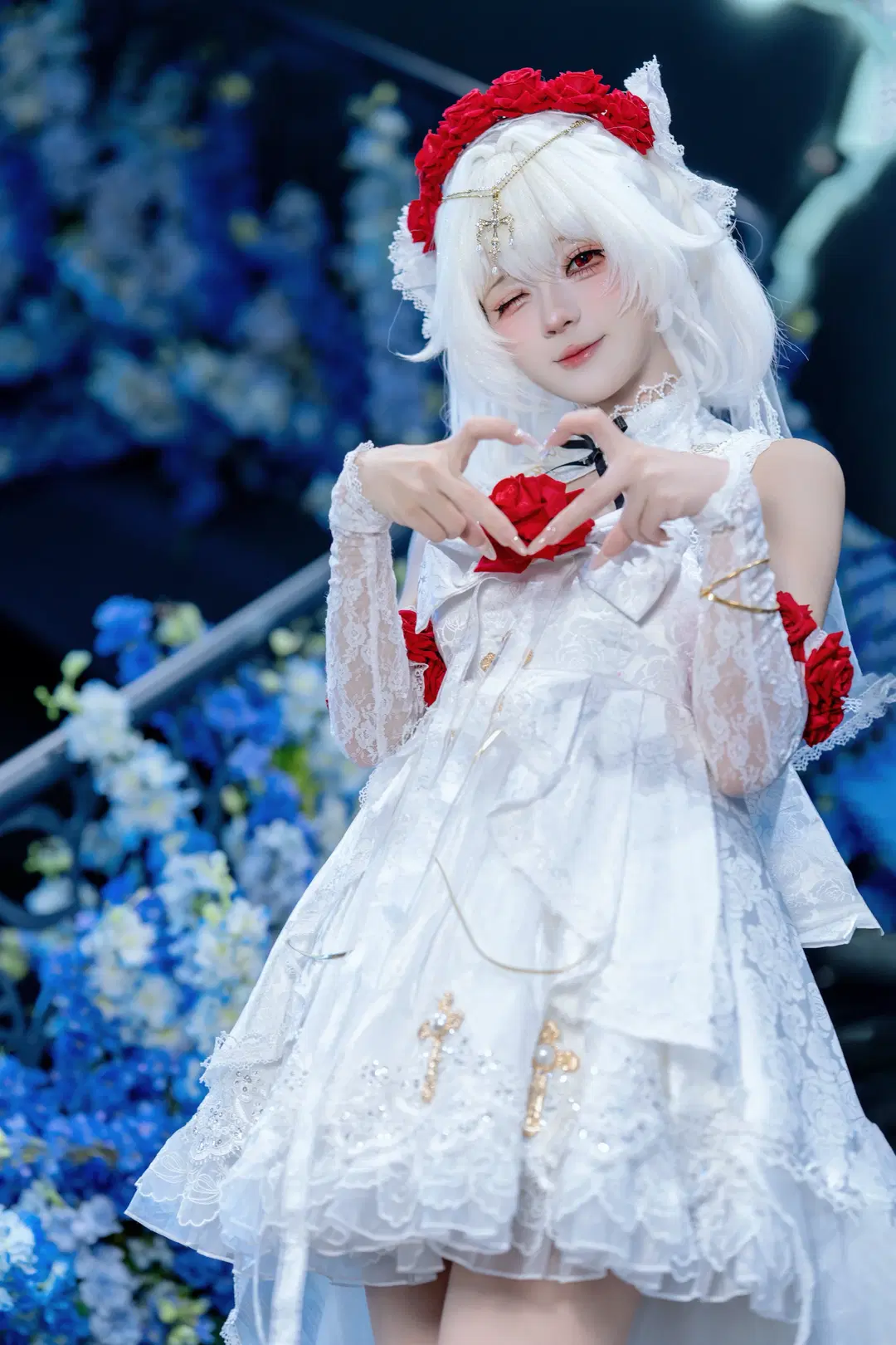 【德丽莎cos】崩坏三花嫁花赏月纱，来一点小小的二次元震撼 - Kirito君 - 第3张