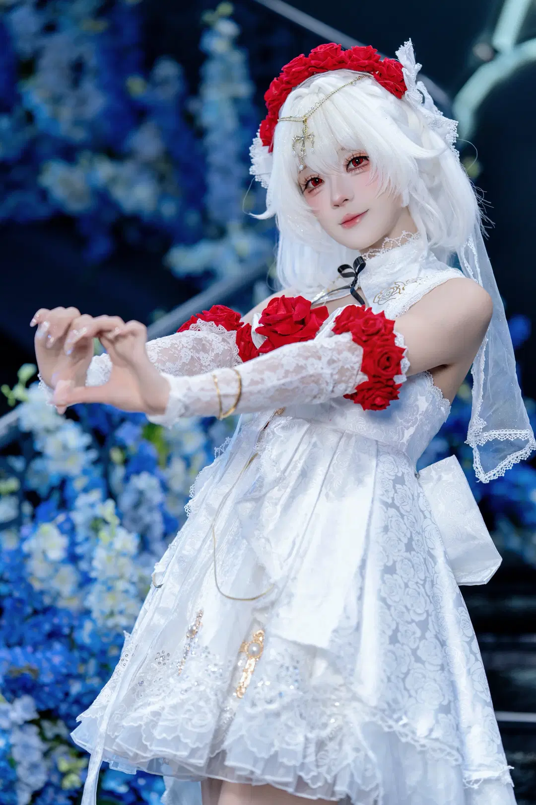 【德丽莎cos】崩坏三花嫁花赏月纱，来一点小小的二次元震撼 - Kirito君 - 第4张