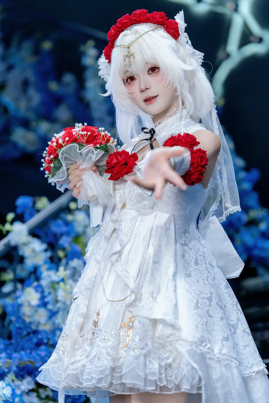 【德丽莎cos】崩坏三花嫁花赏月纱，来一点小小的二次元震撼 - Kirito君 - 第5张