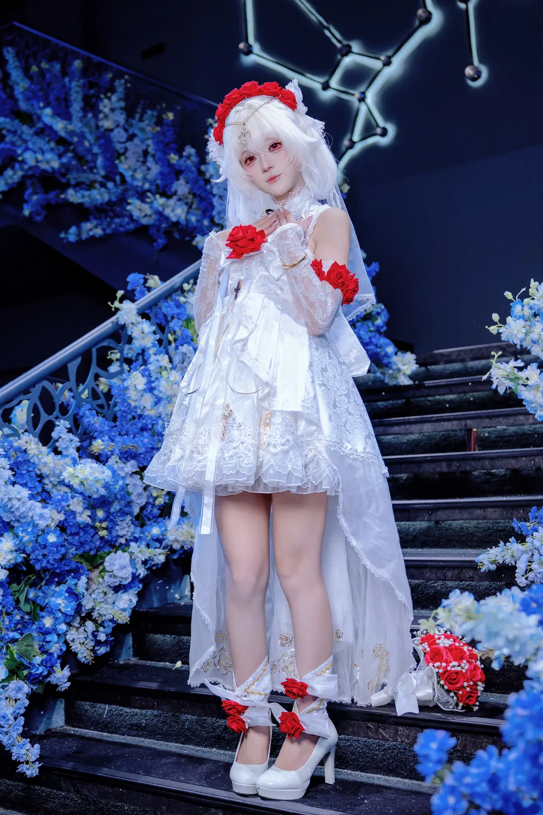 【德丽莎cos】崩坏三花嫁花赏月纱，来一点小小的二次元震撼 - Kirito君 - 第6张