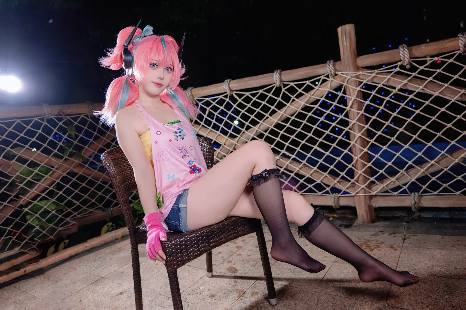 【愛芮cos】絕區零肯德基聯動Ver. 粉色雙馬尾的妄想天使降臨 - Kirito君 - 第7張