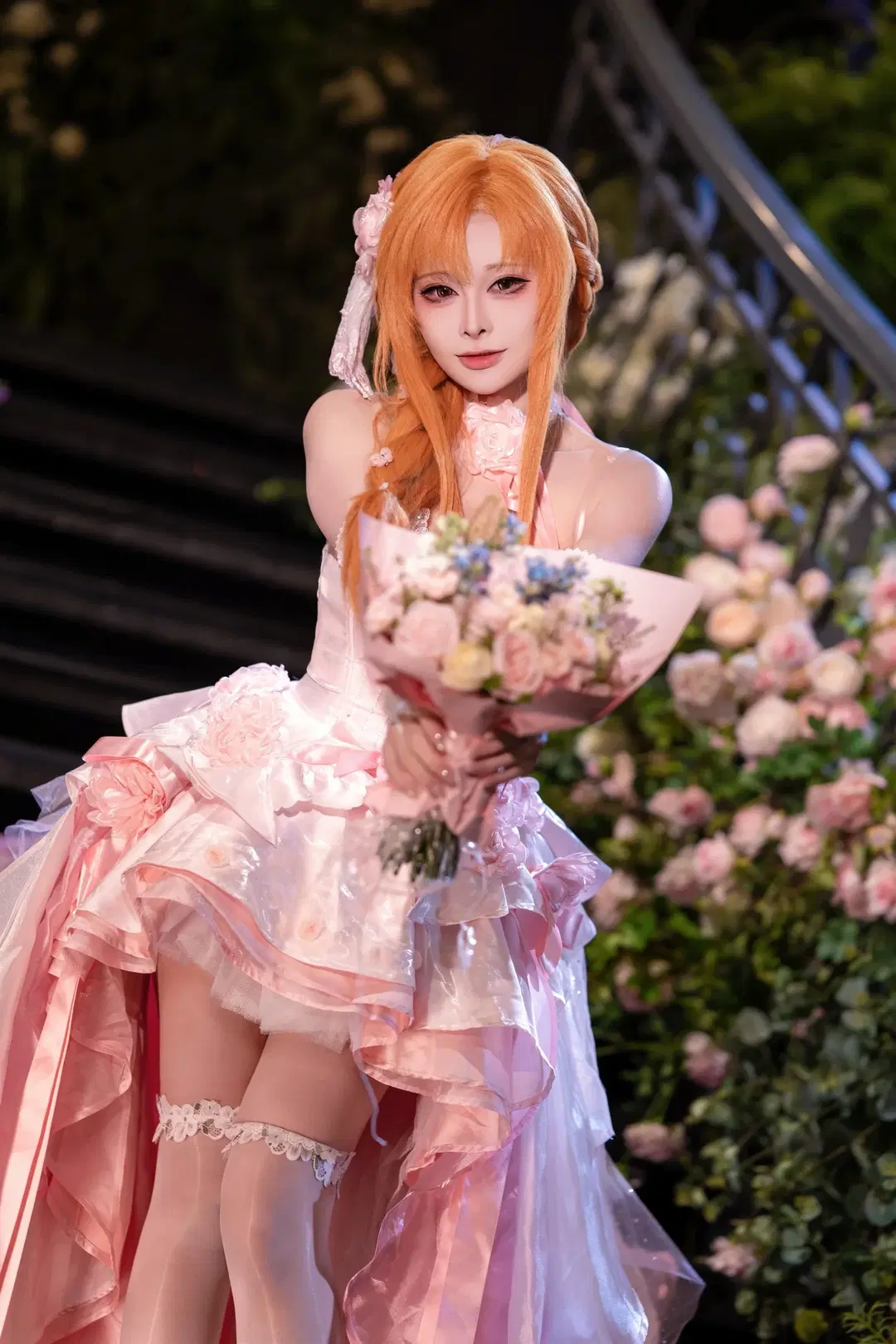 亚丝娜花嫁cos，华丽裙摆与细节的视觉呈现 - Kirito君 - 第3张