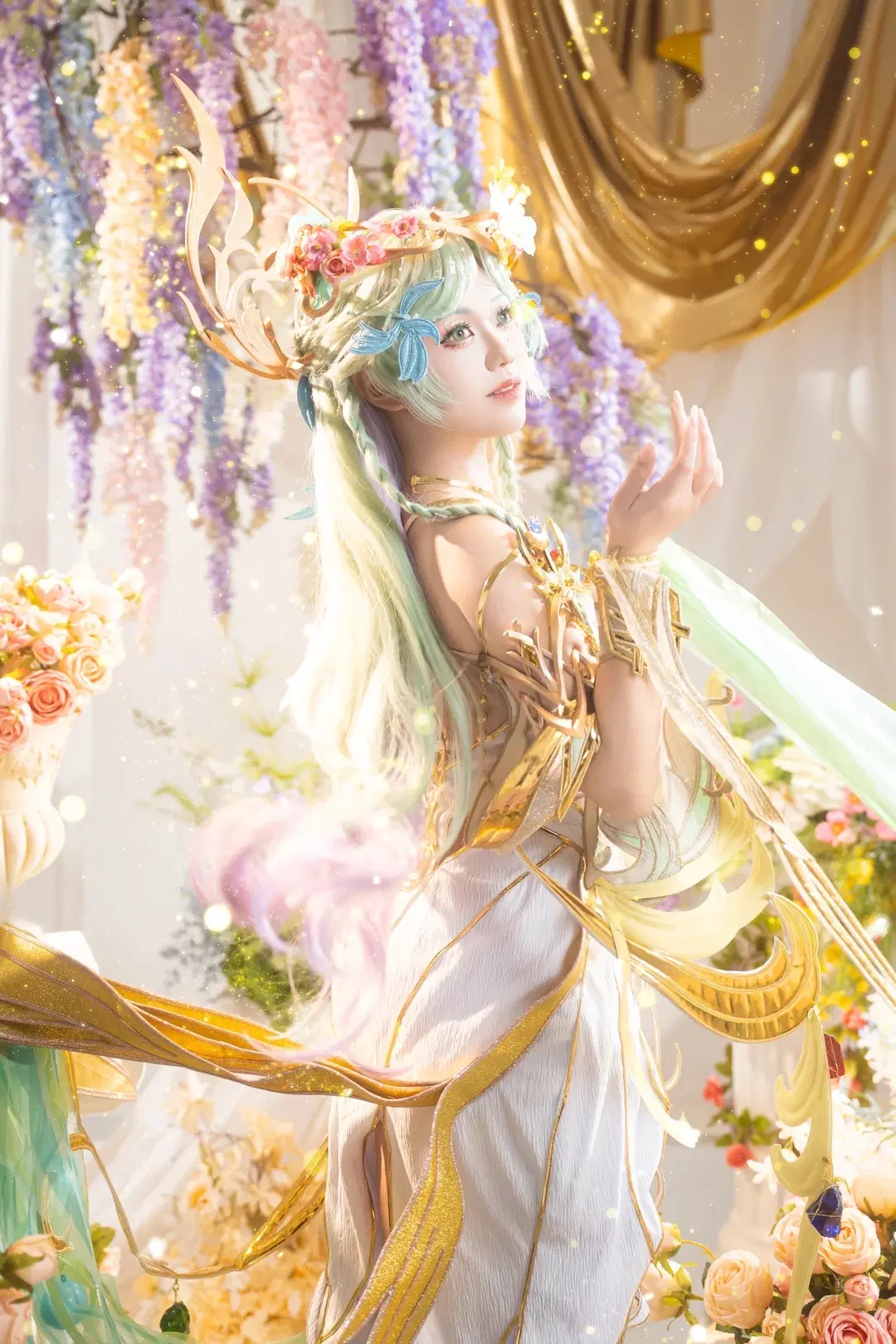 【貂蟬cos】王者榮耀馥夢繁花，花藤鞦韆上的幻境 - sakura雨尘酱 - 第2張
