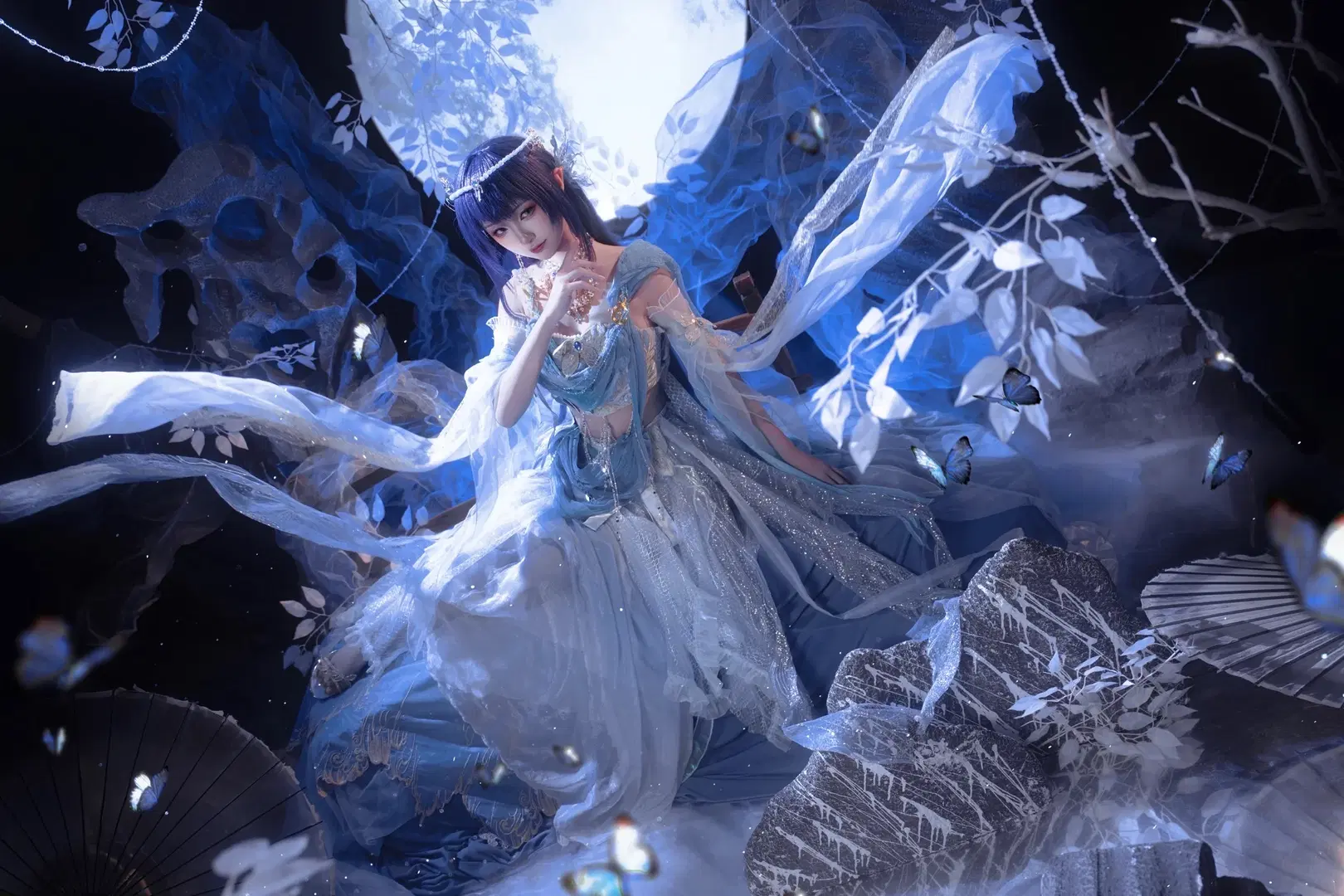 【聖採兒cos】神印王座 月下輕紗與蝴蝶的奇幻碰撞 - sakura雨尘酱 - 第10張