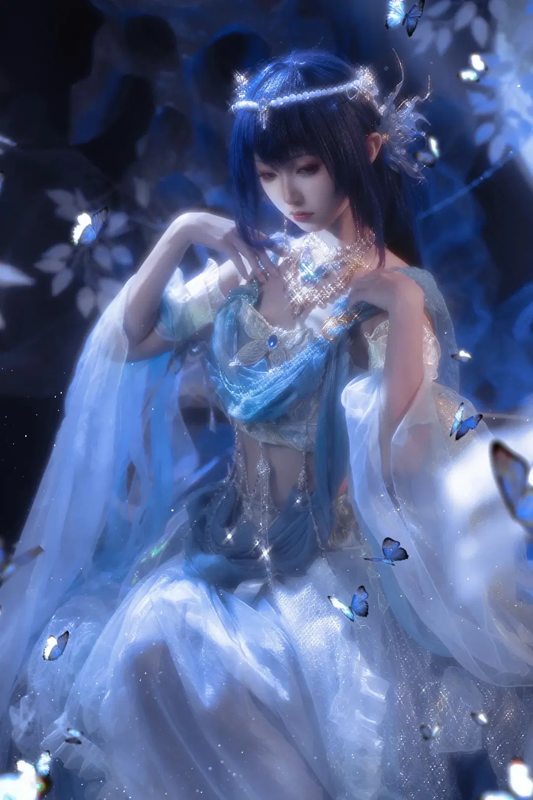 【聖採兒cos】神印王座 月下輕紗與蝴蝶的奇幻碰撞 - sakura雨尘酱 - 第2張