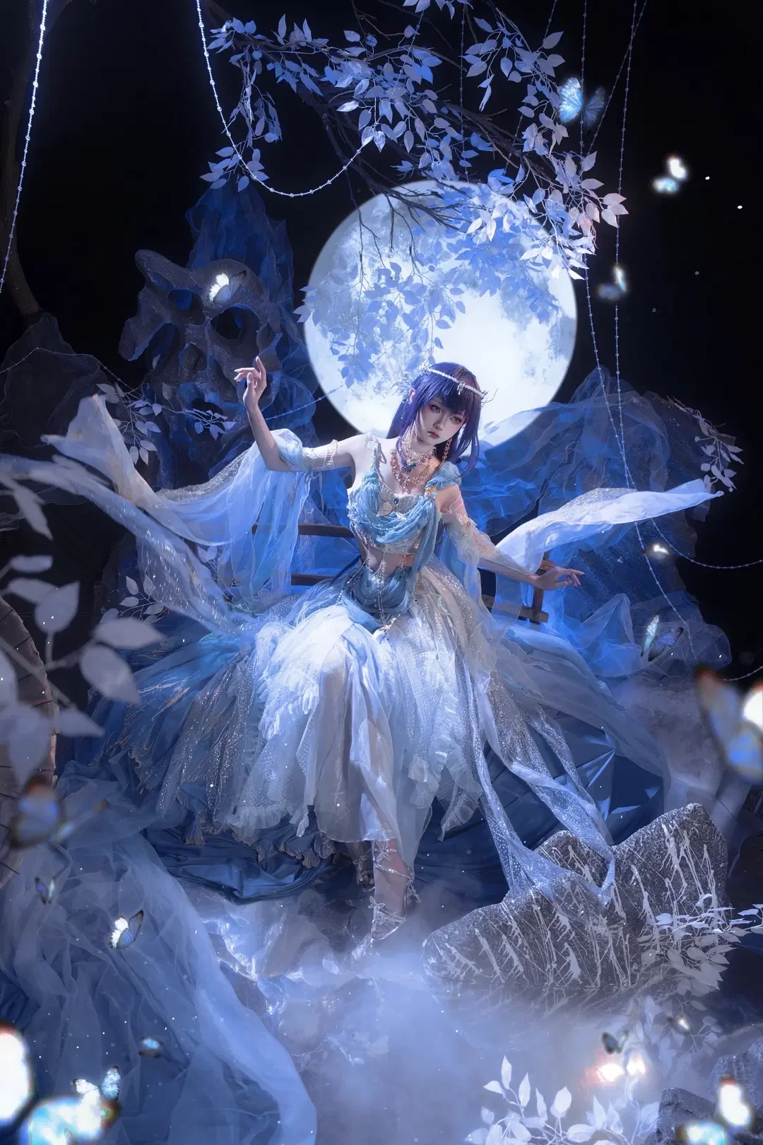 【聖採兒cos】神印王座 月下輕紗與蝴蝶的奇幻碰撞 - sakura雨尘酱 - 第3張