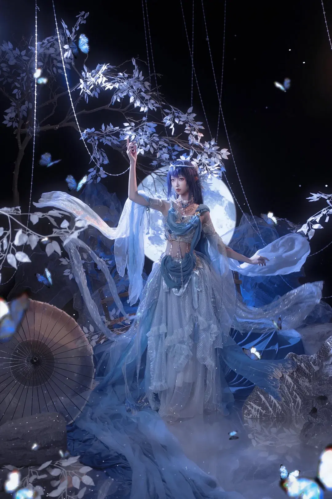 【聖採兒cos】神印王座 月下輕紗與蝴蝶的奇幻碰撞 - sakura雨尘酱 - 第4張
