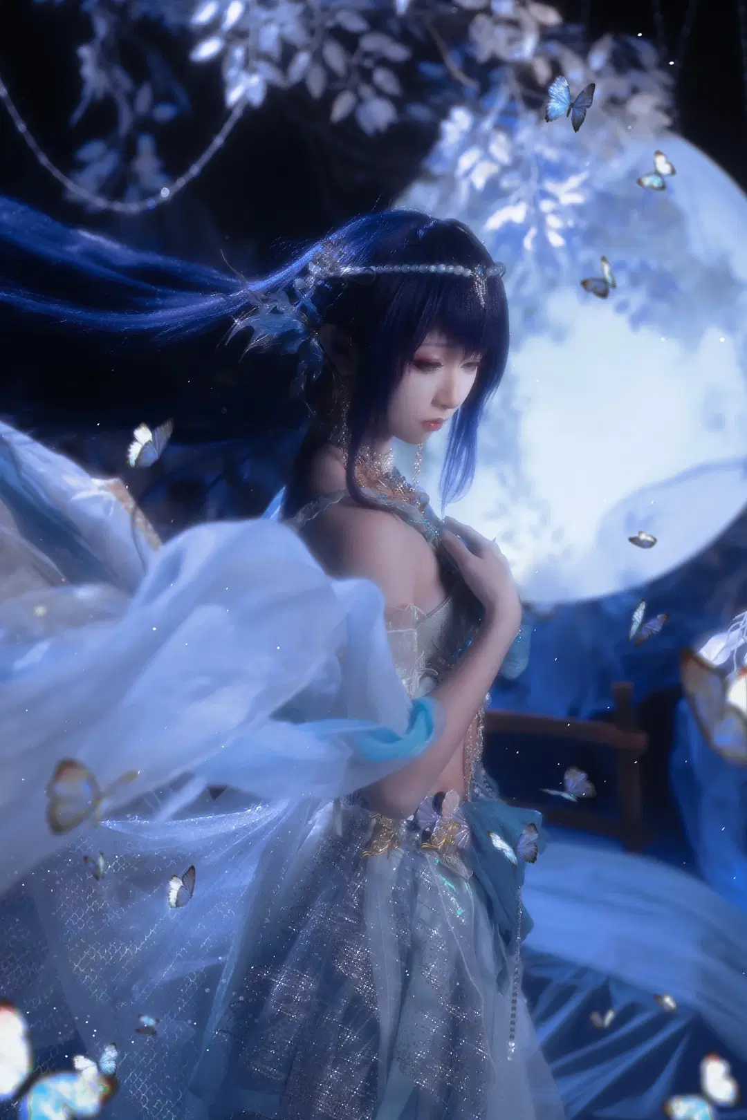 【聖採兒cos】神印王座 月下輕紗與蝴蝶的奇幻碰撞 - sakura雨尘酱 - 第5張