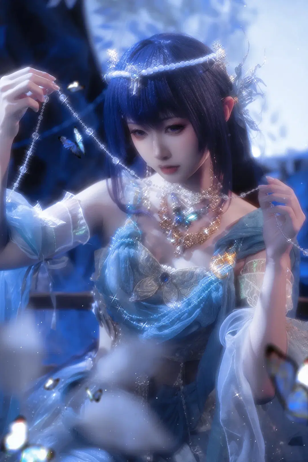 【聖採兒cos】神印王座 月下輕紗與蝴蝶的奇幻碰撞 - sakura雨尘酱 - 第6張