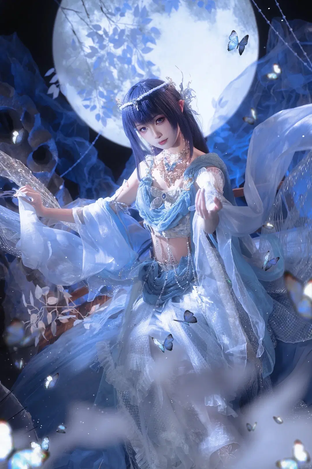 【聖採兒cos】神印王座 月下輕紗與蝴蝶的奇幻碰撞 - sakura雨尘酱 - 第7張