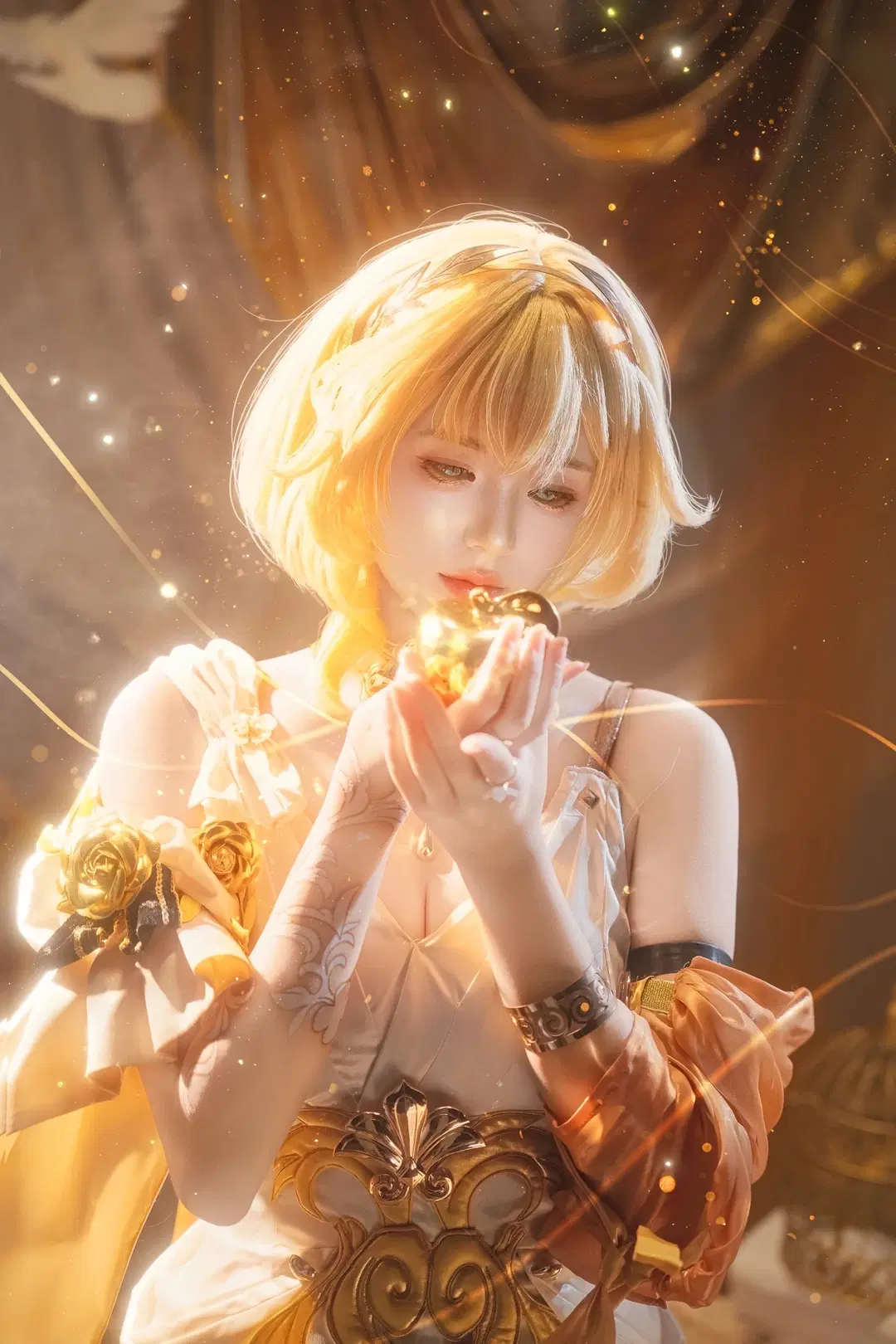 【アグライア コスプレ】『崩壊：スターレイル』黄金の神性降臨 - sakura雨尘酱 - 3枚目