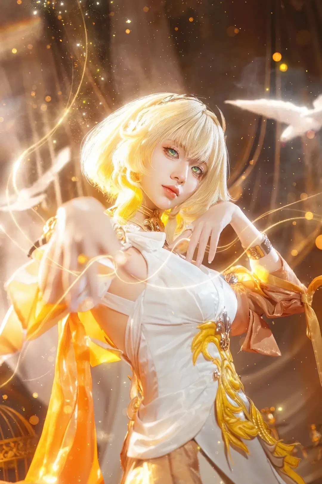 【アグライア コスプレ】『崩壊：スターレイル』黄金の神性降臨 - sakura雨尘酱 - 4枚目
