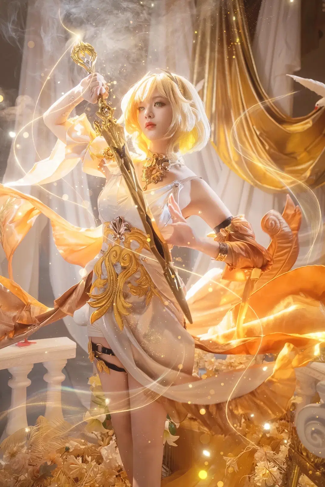 【アグライア コスプレ】『崩壊：スターレイル』黄金の神性降臨 - sakura雨尘酱 - 7枚目