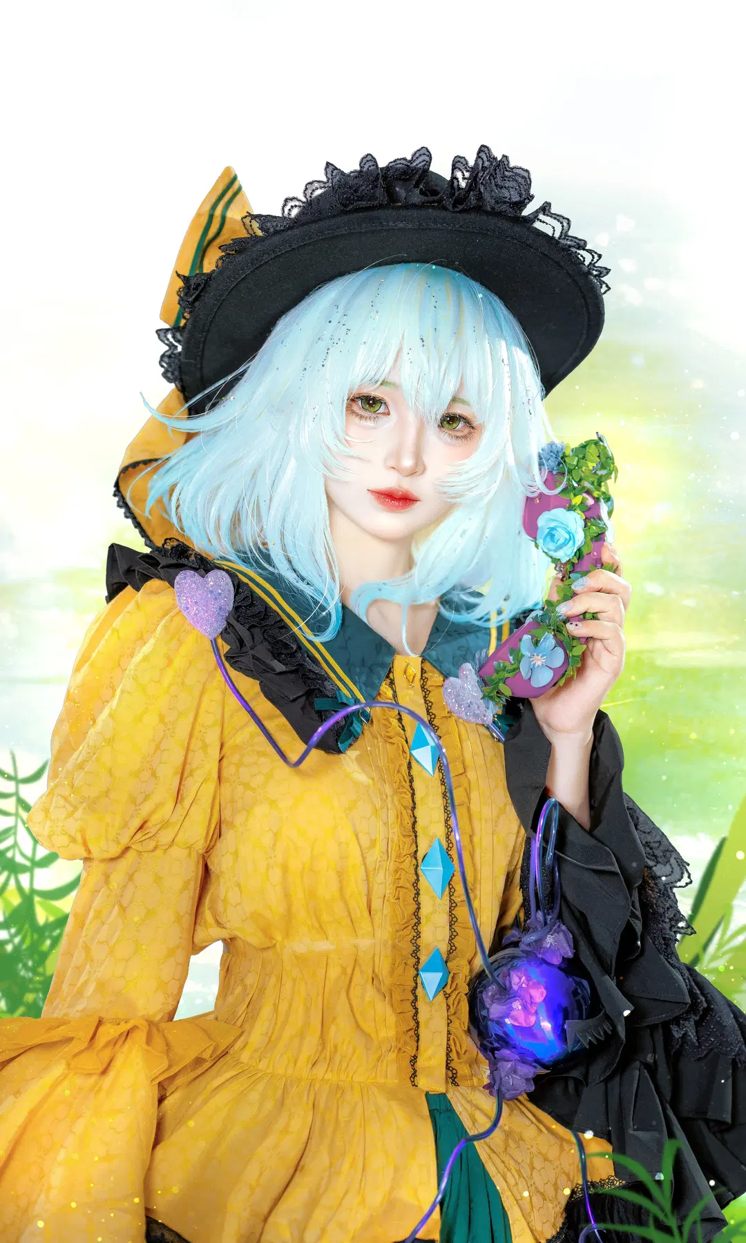 【古明地恋cos】东方project 绿意与光影中的魔法使 - 君花花 - 第2张